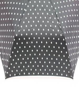 Japan 99% UV Polka Dots Silver Coating Folding Umbrella